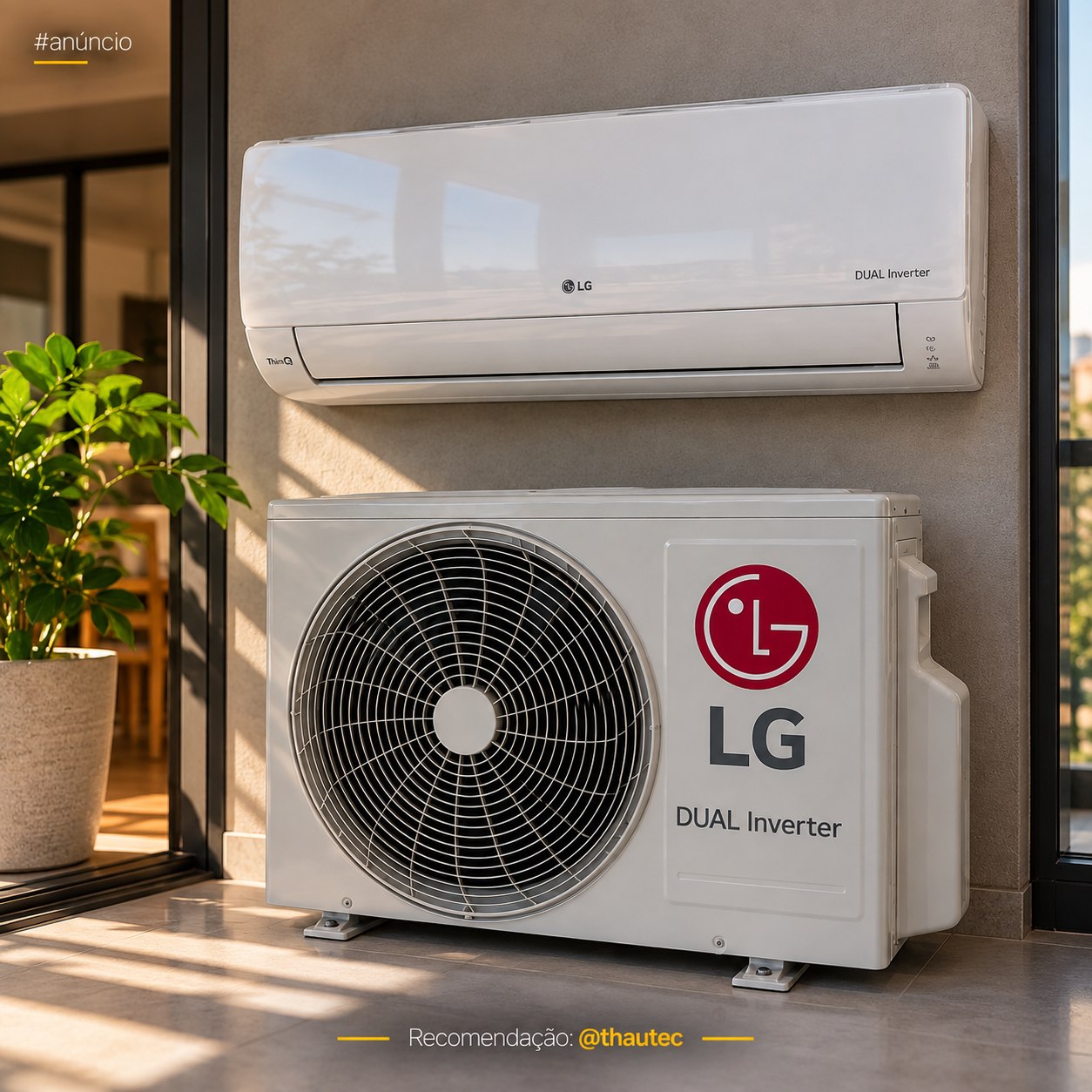 Ar Condicionado Split LG Dual Inverter Compact AI 9.000 BTUs Frio (2 anos de garantia)