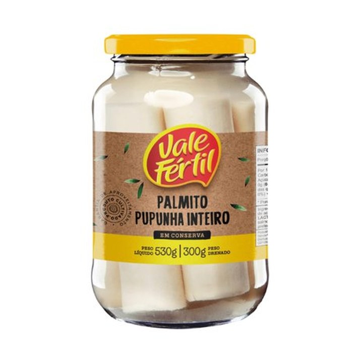Palmito Pupunha em Conserva Vale Fértil 300g