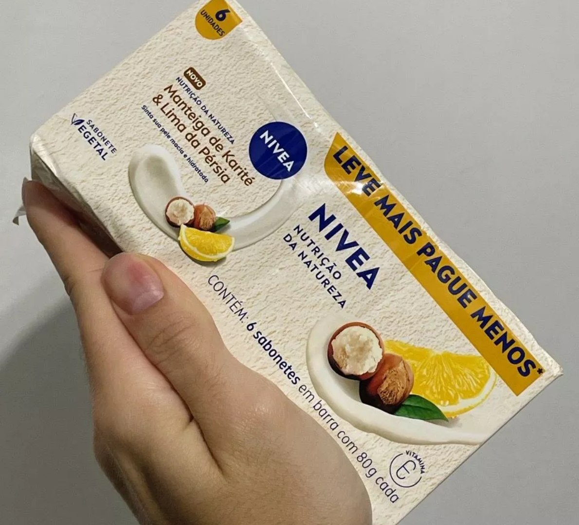 NIVEA KIT Sabonete em Barra Vegetal Nutrição da Natureza 80g