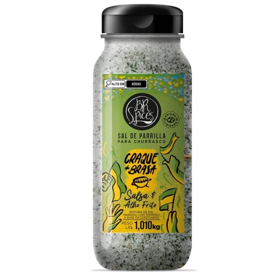 BR Spices Sal de Parilla Craque da Brasa Salsa e Alho Frito 1,01Kg