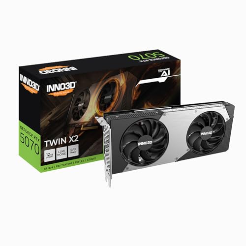 GPU INNO3D GEFORCE RTX 5070 TWIN X2 12GB 192BITS GDDR7 N50702-12D7-195064N POUCAS UNIDADES