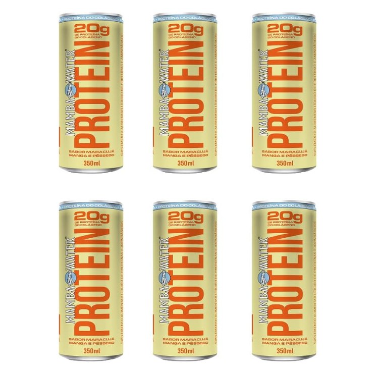 Mamba Protein Manga Pêssego e Maracujá 6 unidades