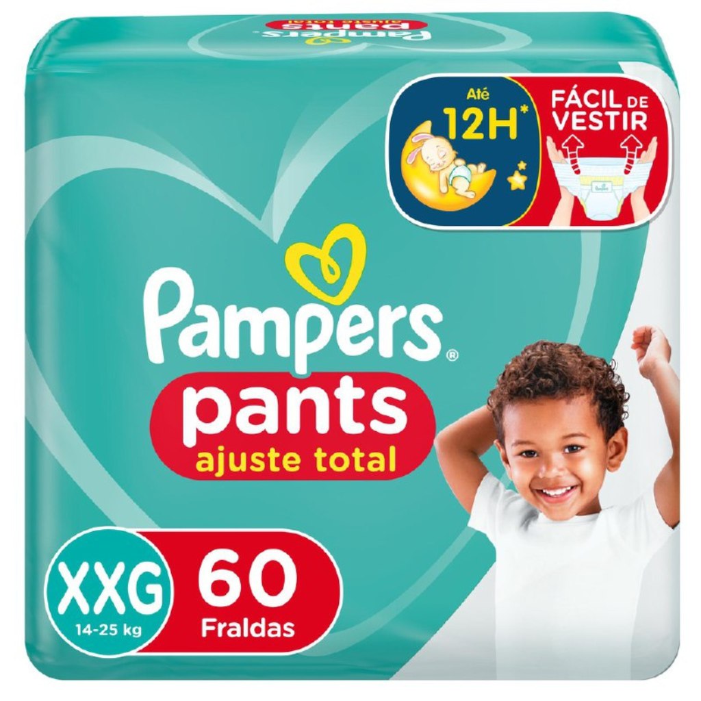 Fralda Pampers Pants Ajuste Total XXG com 60