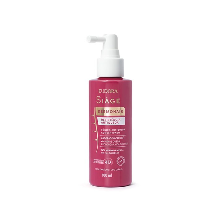 Tônico Concentrado Eudora Siàge Dermo Hair Resistência Antiqueda 100ml