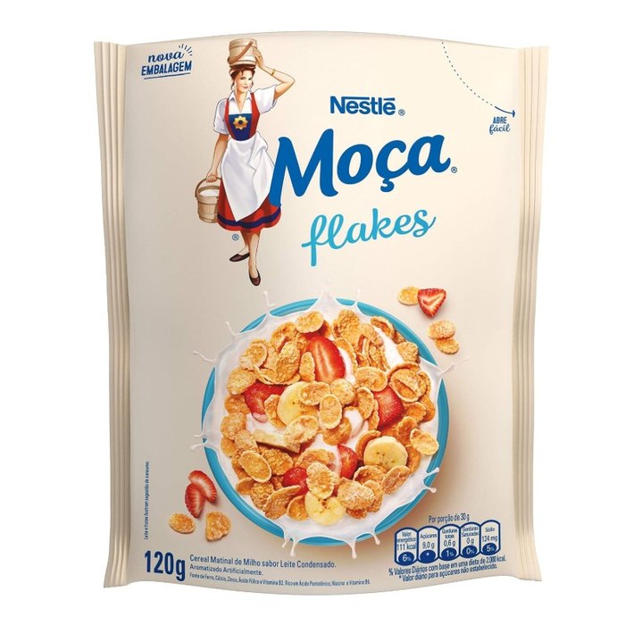[6 UNIDADES] Moça Cereal Matinal Flakes 120G