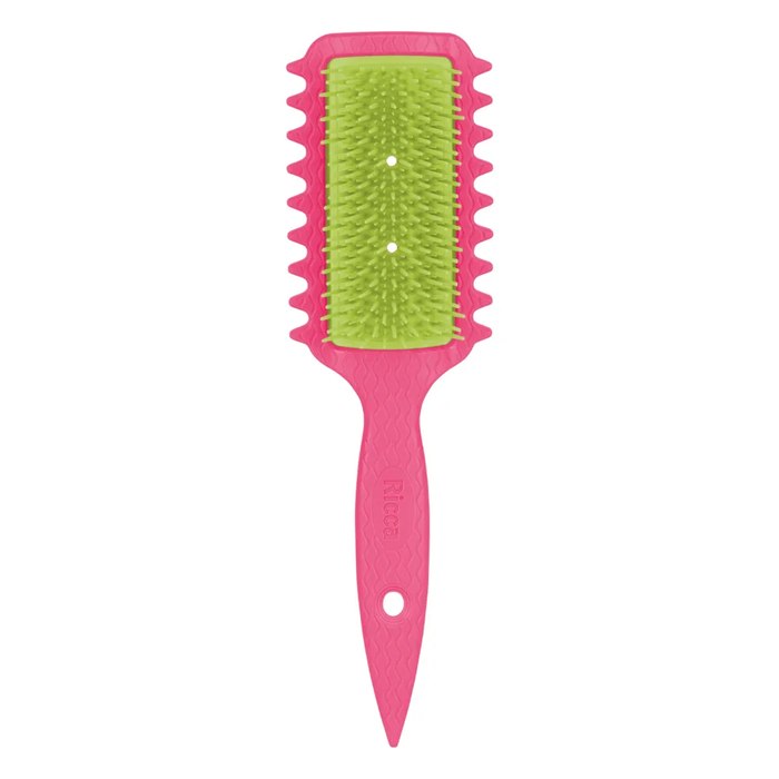Escova de Cabelo Ricca Fitagem Flex Fita Curl Rosa