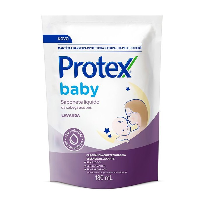 Sabonete Líquido Refil Protex Baby Lavanda 180ml