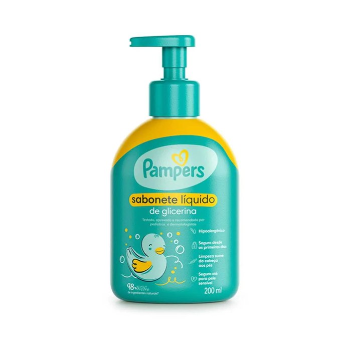 Sabonete Líquido Glicerina Pampers 200ml