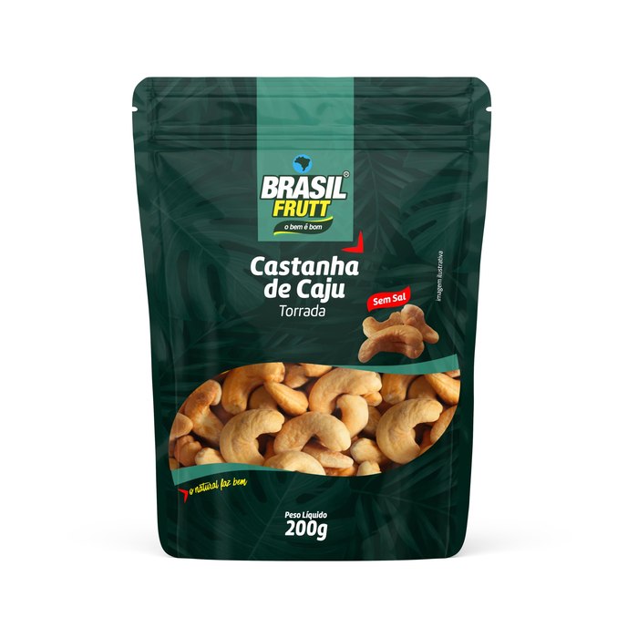 Castanha de Caju Torrada sem Sal Brasil Frutt 200g