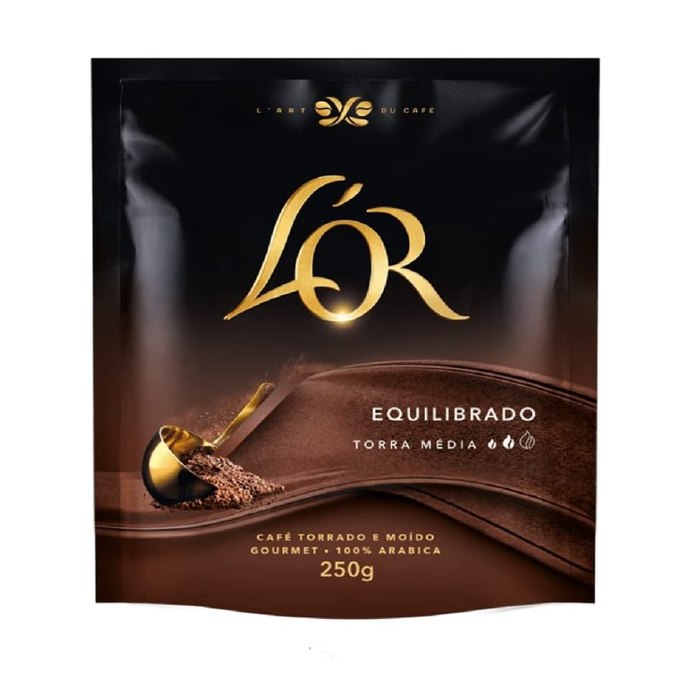 Café Torrado E Moído Equilibrado Torras 100% Arábica L'Or Sachê 250G
