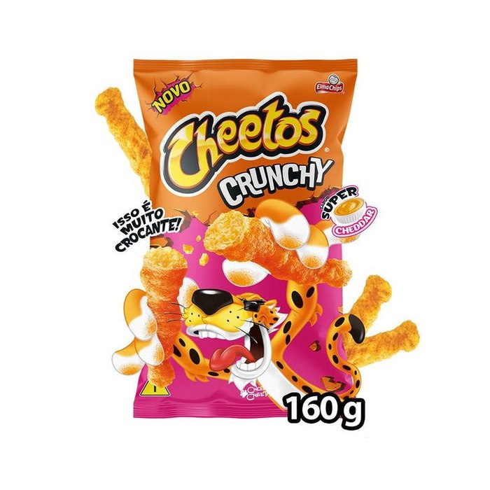 Salgadinho Crunchy Super Cheddar Elma Chips Cheetos 160g