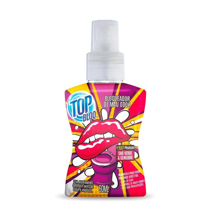 Bloqueador de Mau Odor TOP BLOQ. Chá Verde & Gengibre 60ml
