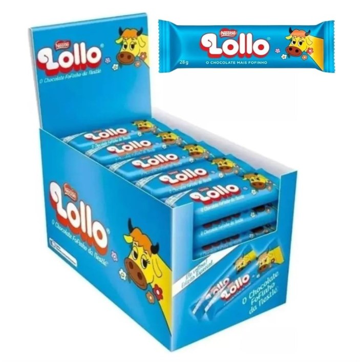Pack Chocolate LOLLO com 30 unidades de 28g cada