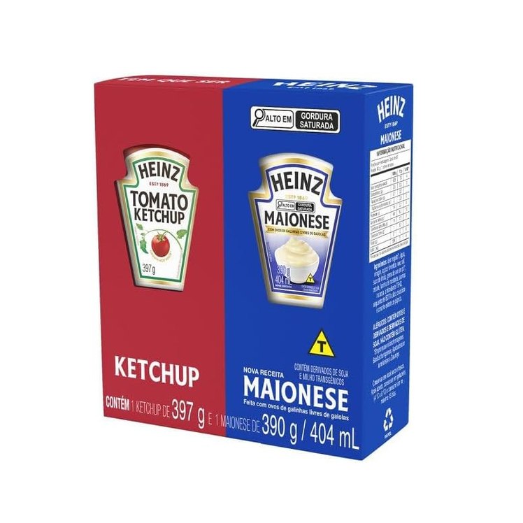Pack Heinz Ketchup 397G + Maionese 390G