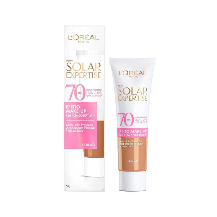 Protetor Solar Facial L'Oréal Paris Solar Expertise FPS 70 Efeito Make Up Cor 3.0