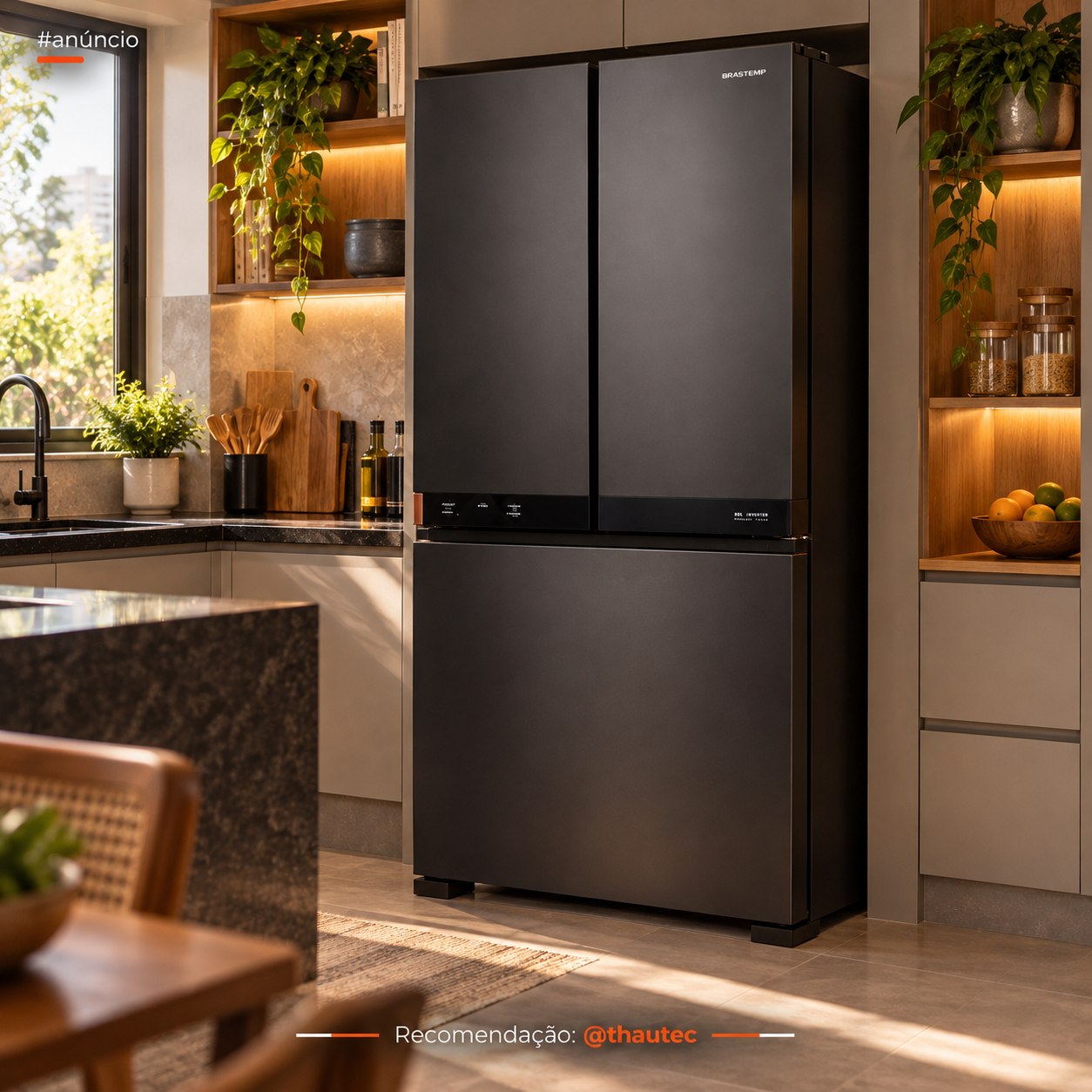 Geladeira Inteligente B= Smart Brastemp 630L Inverter French Door Bivolt (BRO88AE)