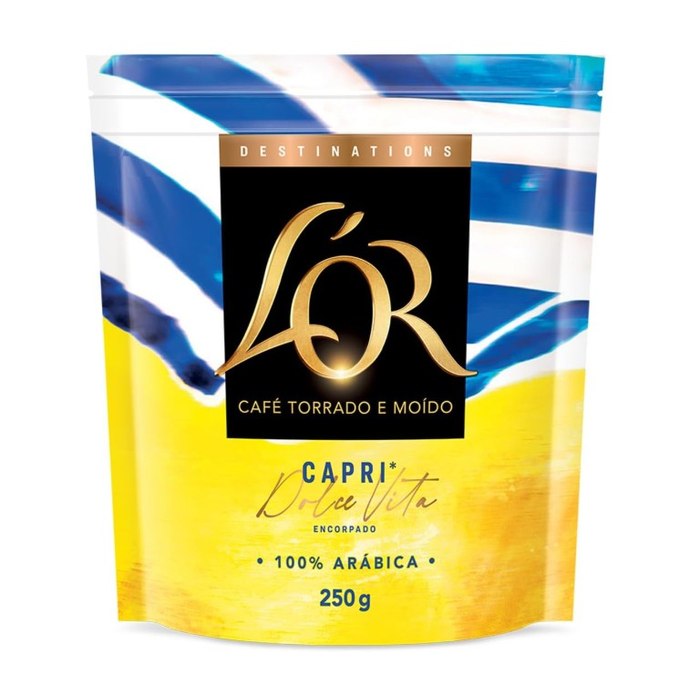 Café Torrado e Moído Encorpado Capri Dolce Vita L'or Destinations Pouch 250g