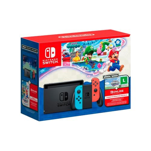 Bundle Nintendo Switch + Super Mario Bros. Wonder + 3 Meses de Assinatura Nintendo Switch Online