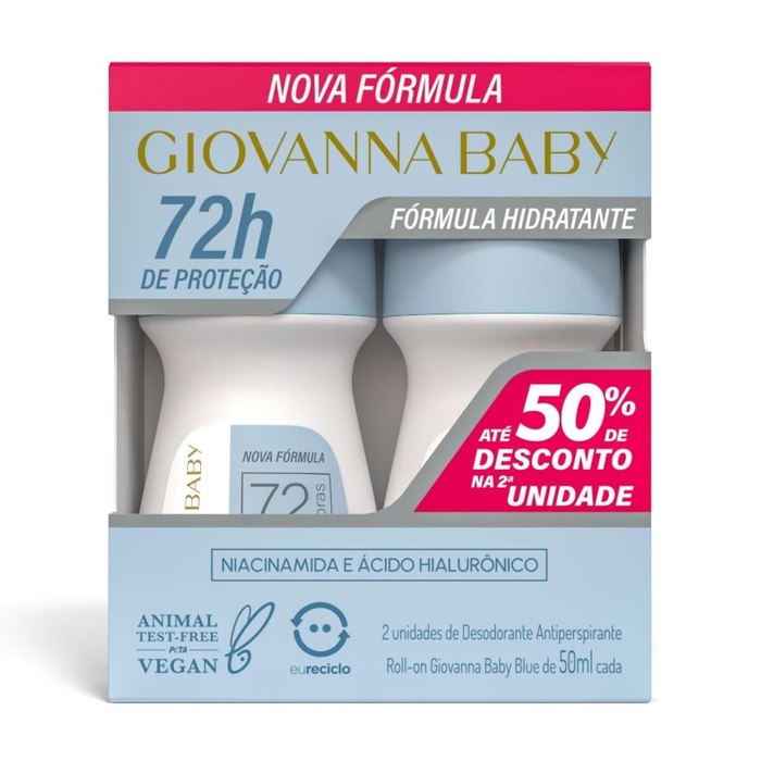 Kit Giovanna Baby Desodorante Roll On Fem C/2 50Ml Blue