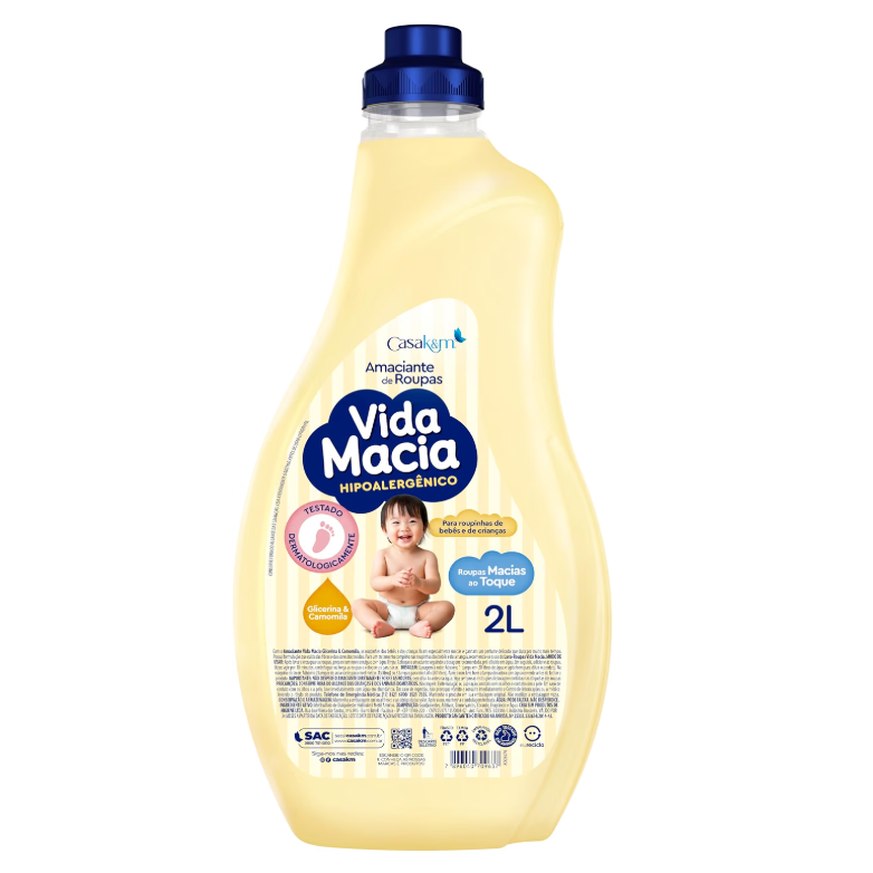Amaciante Vida Macia Glicerina e Camomila, 2L