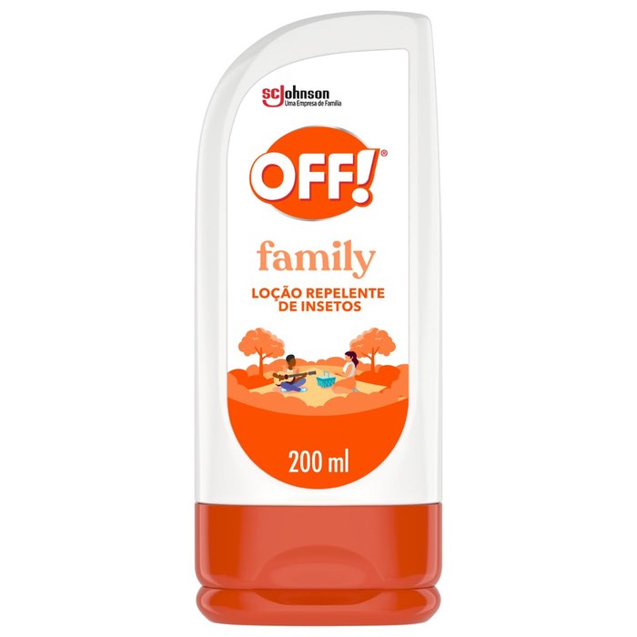 Loção Repelente de Insetos e Mosquitos OFF! Family 200ml