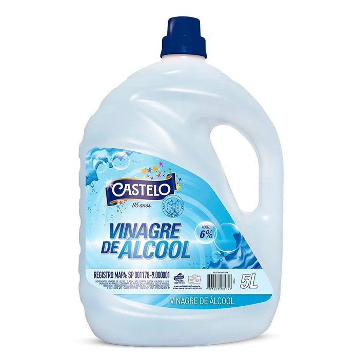 Vinagre de Álcool Concentrado 6% Castelo 5L