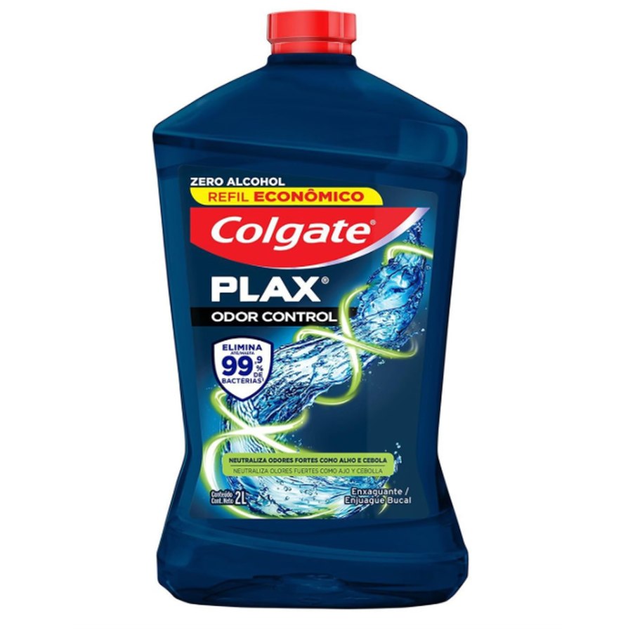 Colgate Plax Odor Control Enxaguante Bucal Sem Álcool, 2L