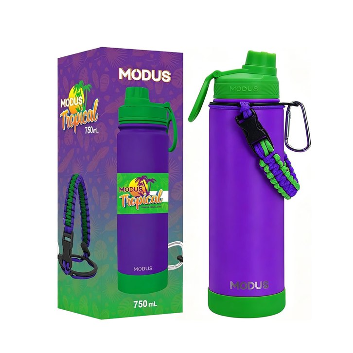 Garrafa Térmica de Aço Inoxidável Modus Tropical 750ml