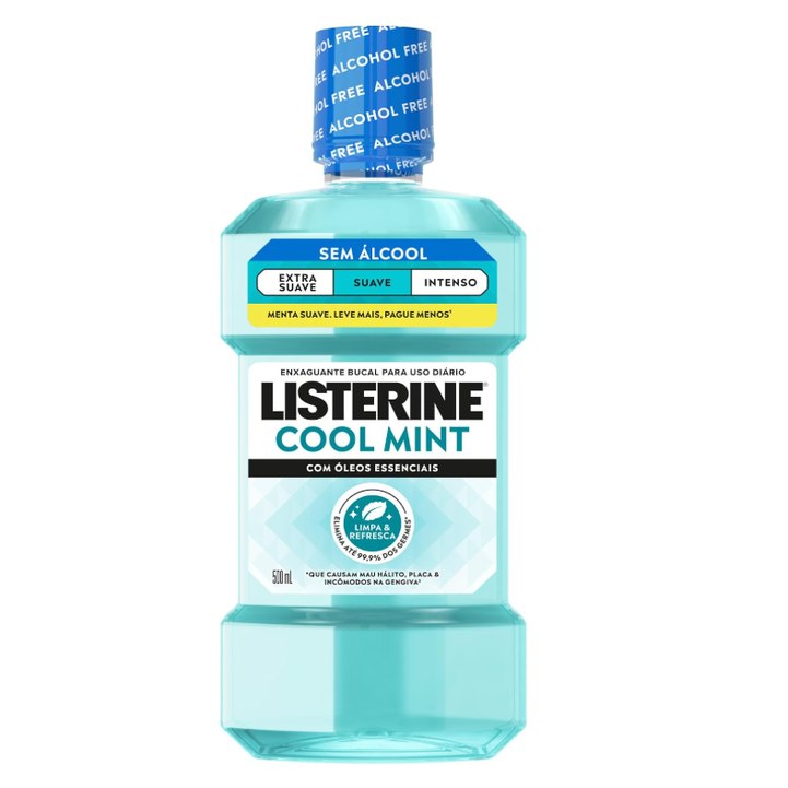 Enxaguante Bucal Listerine Cool Mint Sem Álcool 500ml