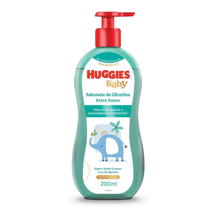 Sabonete Líquido Huggies Extra Suave 200ml