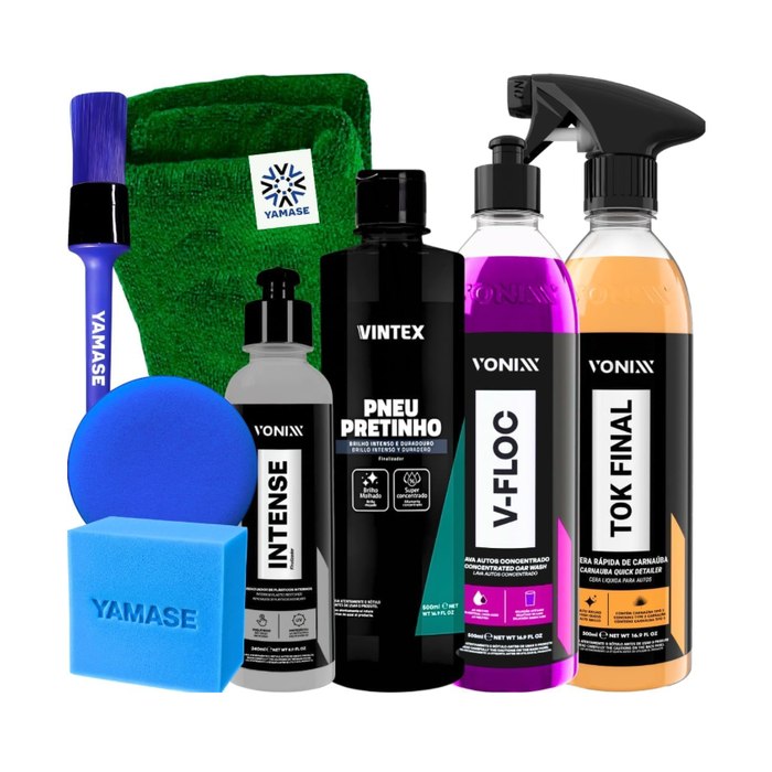 KIT SHAMPOO V-FLOC CERA TOK FINAL REVITALIZADOR INTENSE 240ML VONIXX PRETINHO VINTEX