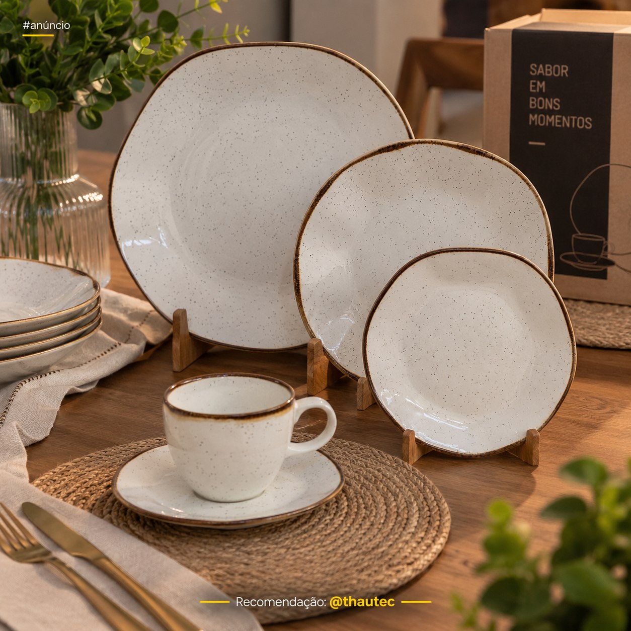 Aparelho De Jantar 30 Peças Ryo Maresia Oxford Porcelana
