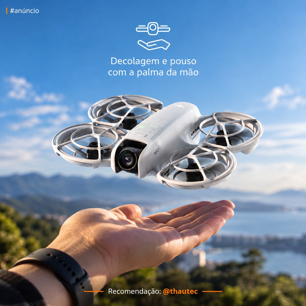 Drone DJI Neo - Mini Drone Ultraleve e Portátil