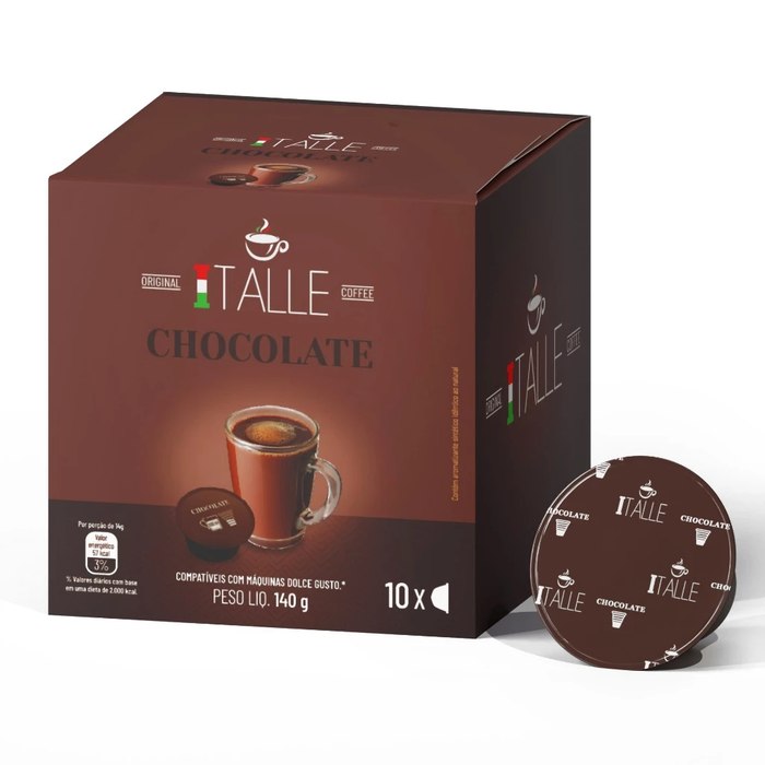 [2 UNIDADES] Cápsula Dolce Gusto Chocolate Café Italle 10 Und