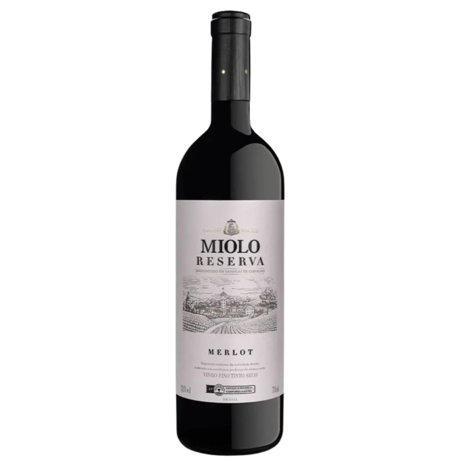 VINHO MIOLO RESERVA TINTO SECO MERLOT 750ML
