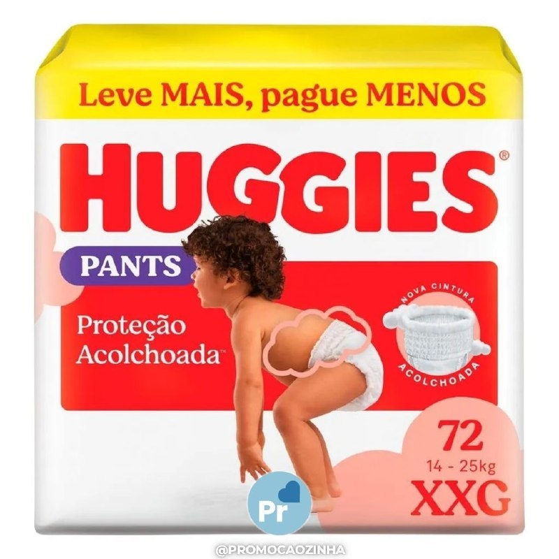 Fralda Huggies Supreme Care Roupinha XXG com 72