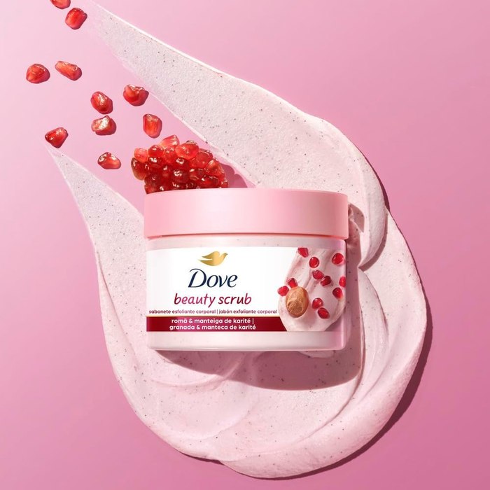 Esfoliante Corporal Dove Beauty Scrub de Romã e Manteiga de Karité 280g