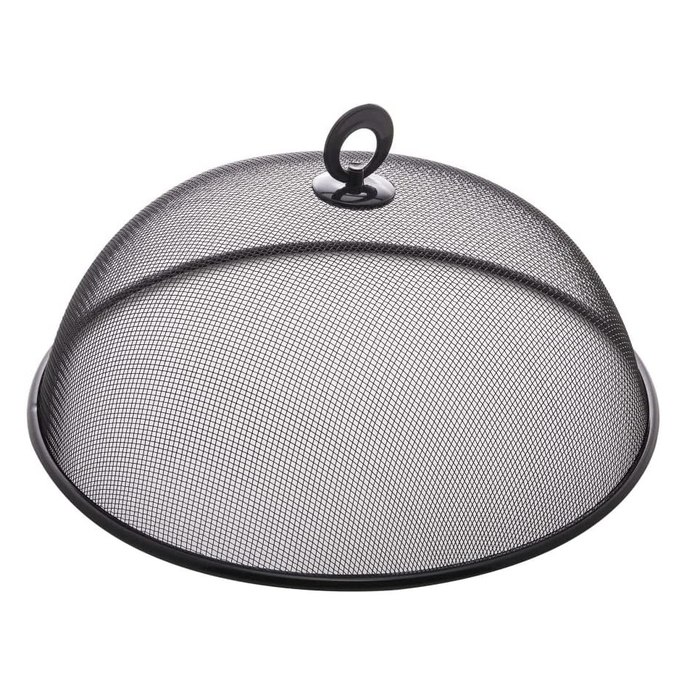 LYOR - Tela Protetora para Alimentos de Metal Revestida com Plástico Preta 24,5cm x 9cm