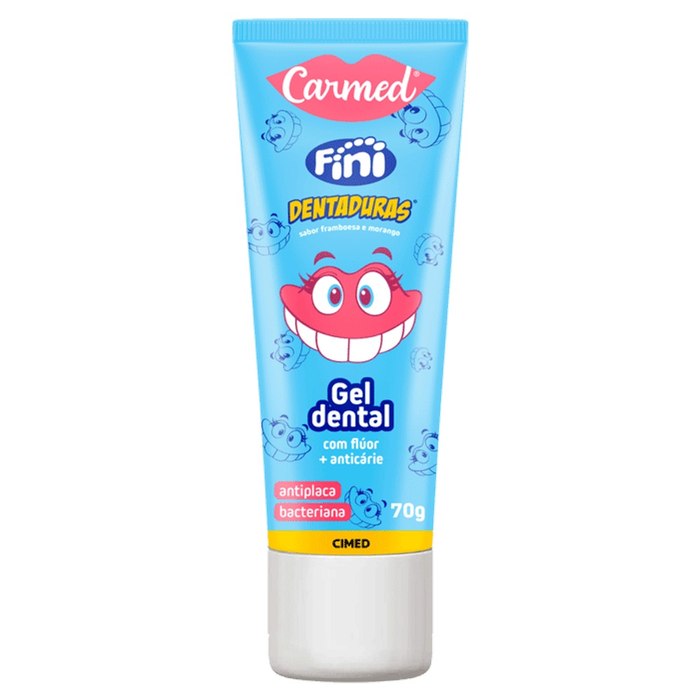 Gel Dental com Flúor Carmed Fini Dentaduras 70g