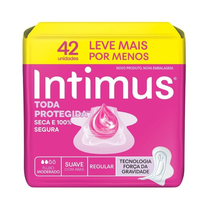 Absorvente Intimus Toda Protegida Dia Suave Com abas - 42 un