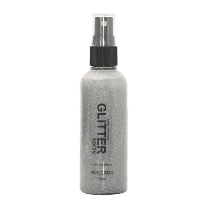 Spray Glitter Anaconda Prata 100ml