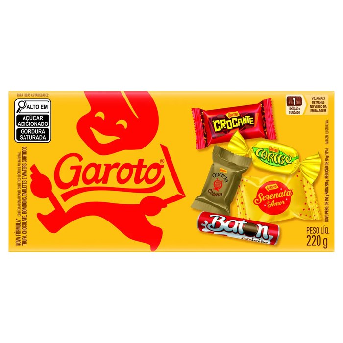 Bombom GAROTO Sortido Caixa 220g