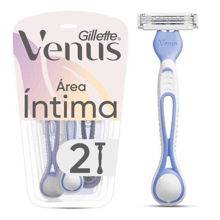 Gillette Venus Íntima, Aparelho de Depilação Descartável, 2 Unidades