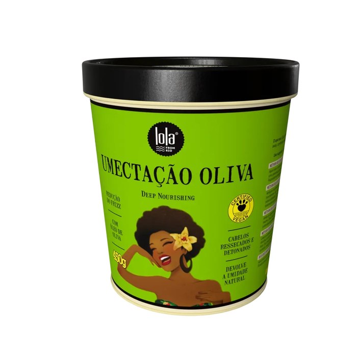 Máscara de Umectação Lola Cosmetics com Óleo de Oliva 450g