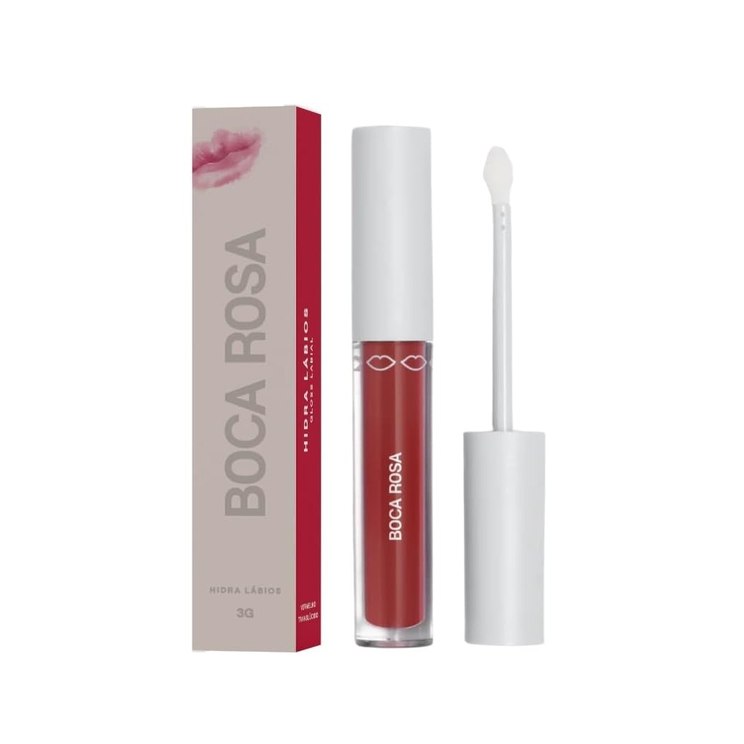 Hidra Labios Boca Rosa Vermelho Translúcido 3G