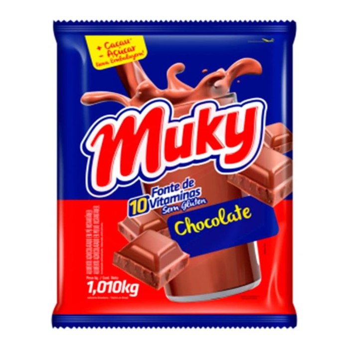 Muky Achocolatado em Pó Sabor Chocolate 1010g