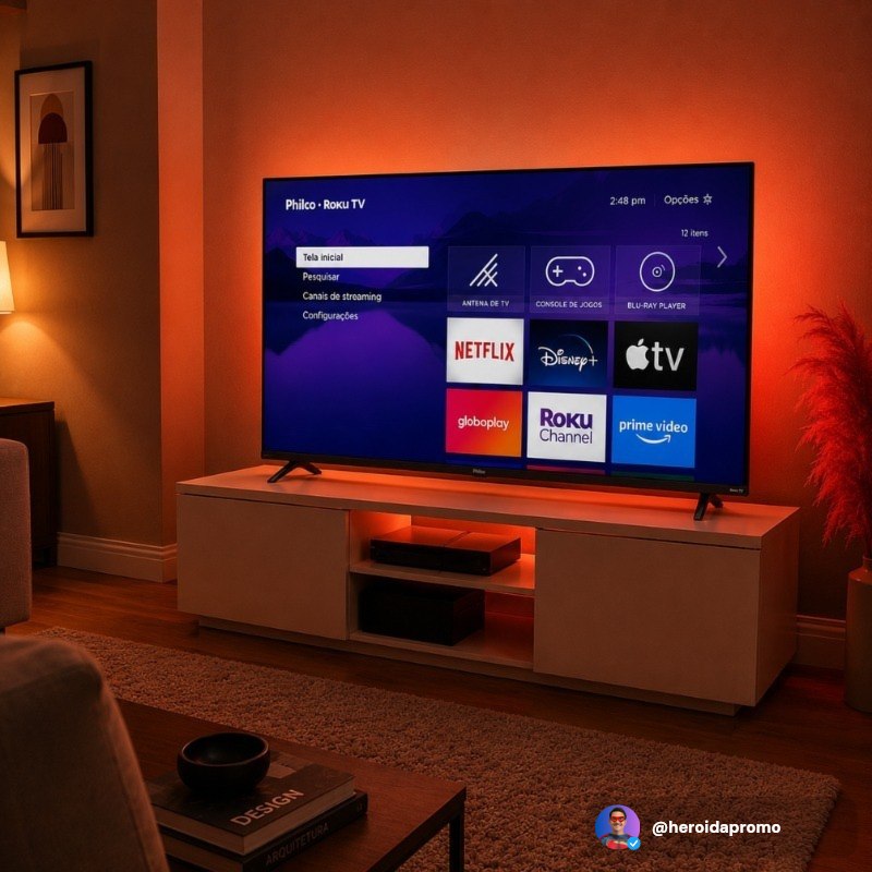 Smart TV Philco 49" UHD 4K DLED Cinza HDR10 Bivolt