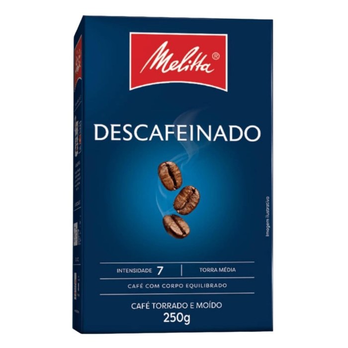 Café Descafeinado Melitta Vácuo 250g