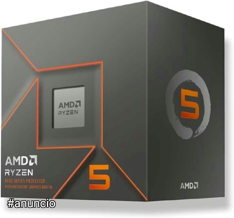 Processador AMD Ryzen 5 8500G Box (AM5/6 Cores/12 Threads/5.0GHz/22MB Cache/Wraith Stealth/AMD Radeon 740M)