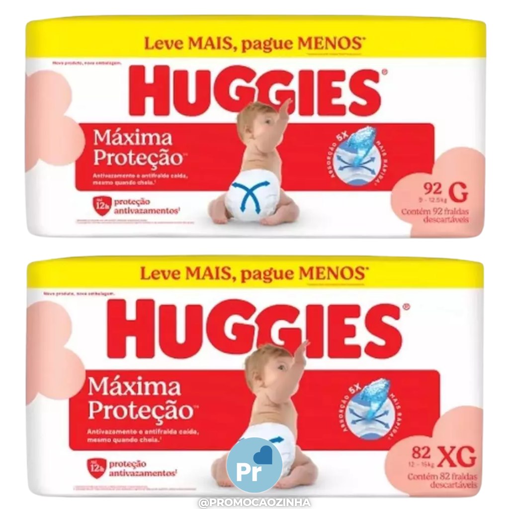 Fralda Huggies Supreme Care (pacote grande!)